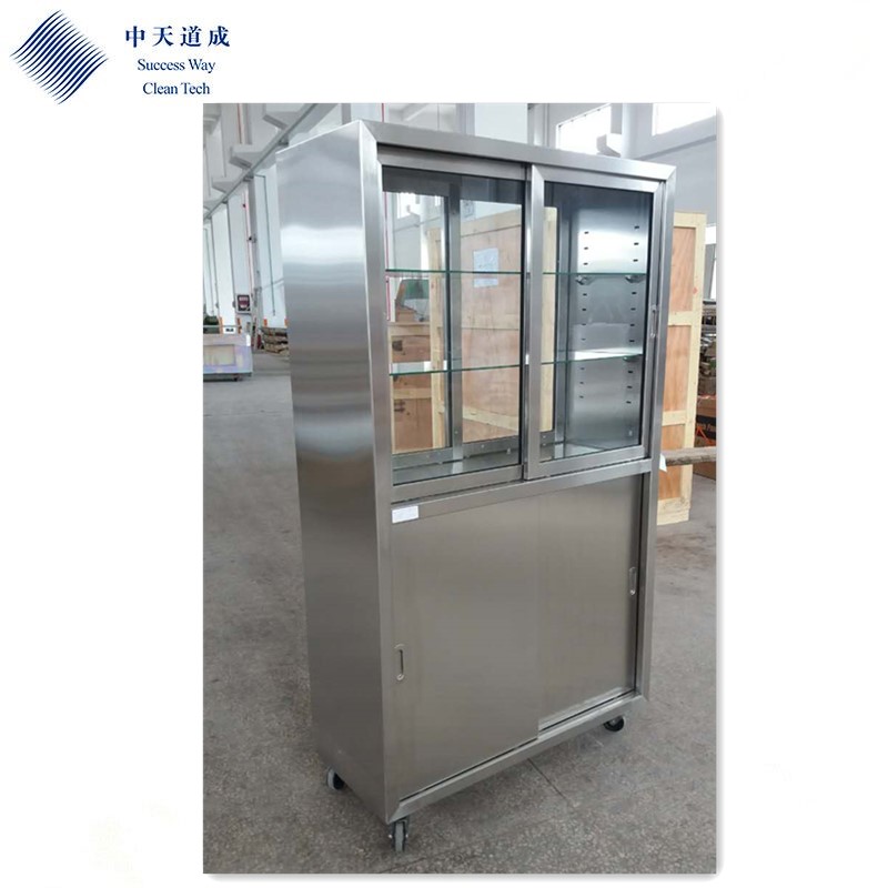 stainless steel furniture cabinet in hospital