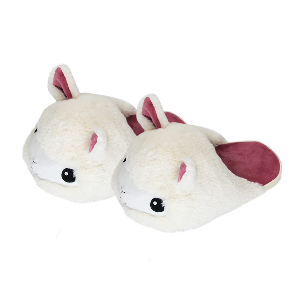 Best-selling Fancy Comfy Slippers For Girls Popular white Cashmere llama Slippers Kids