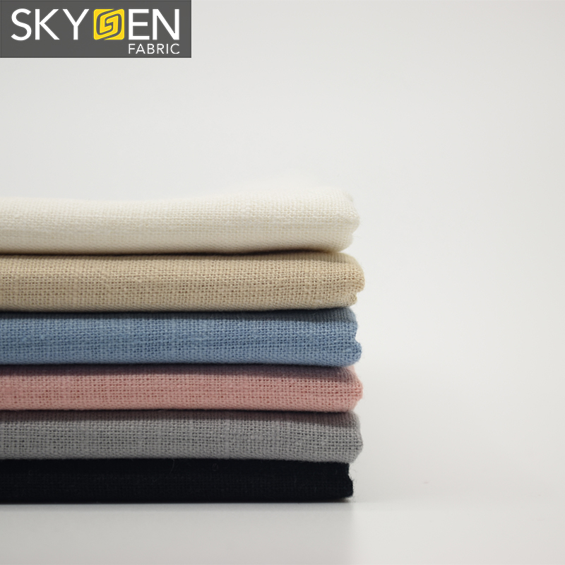 Простая окрашенная мягкая рубашечная ткань Skygen хорошего дизайна