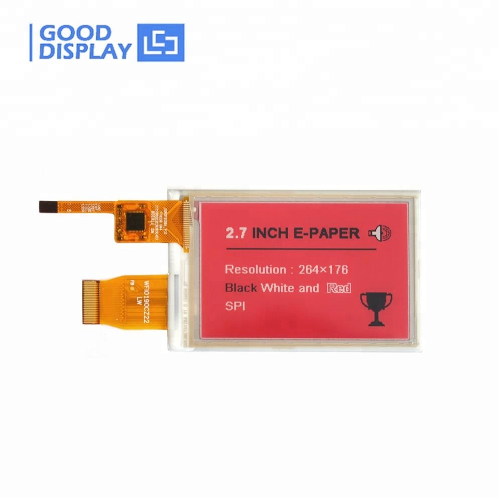 Goodisplay 2,7 дюйма Цвет e-ink дисплей с сенсорным экраном для цифровой тег