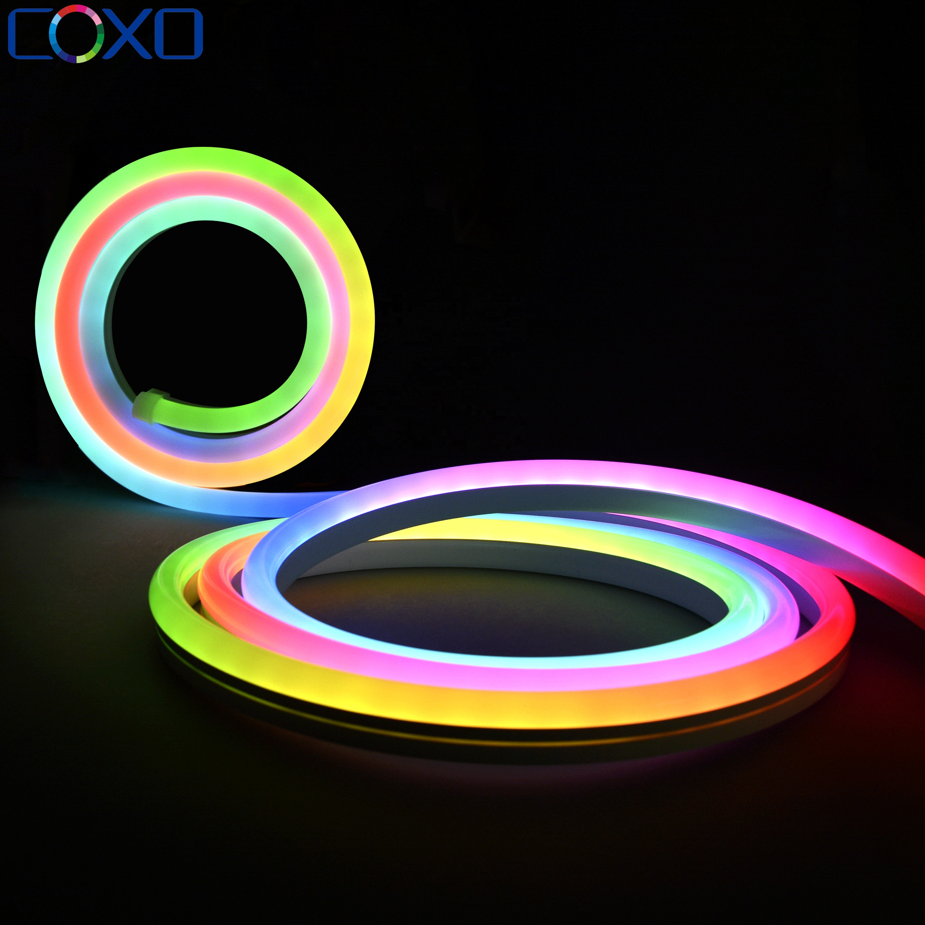 Dome Surface WS2811 WS2812B SPI RGB Colorful light Addressable Neon Led Strip