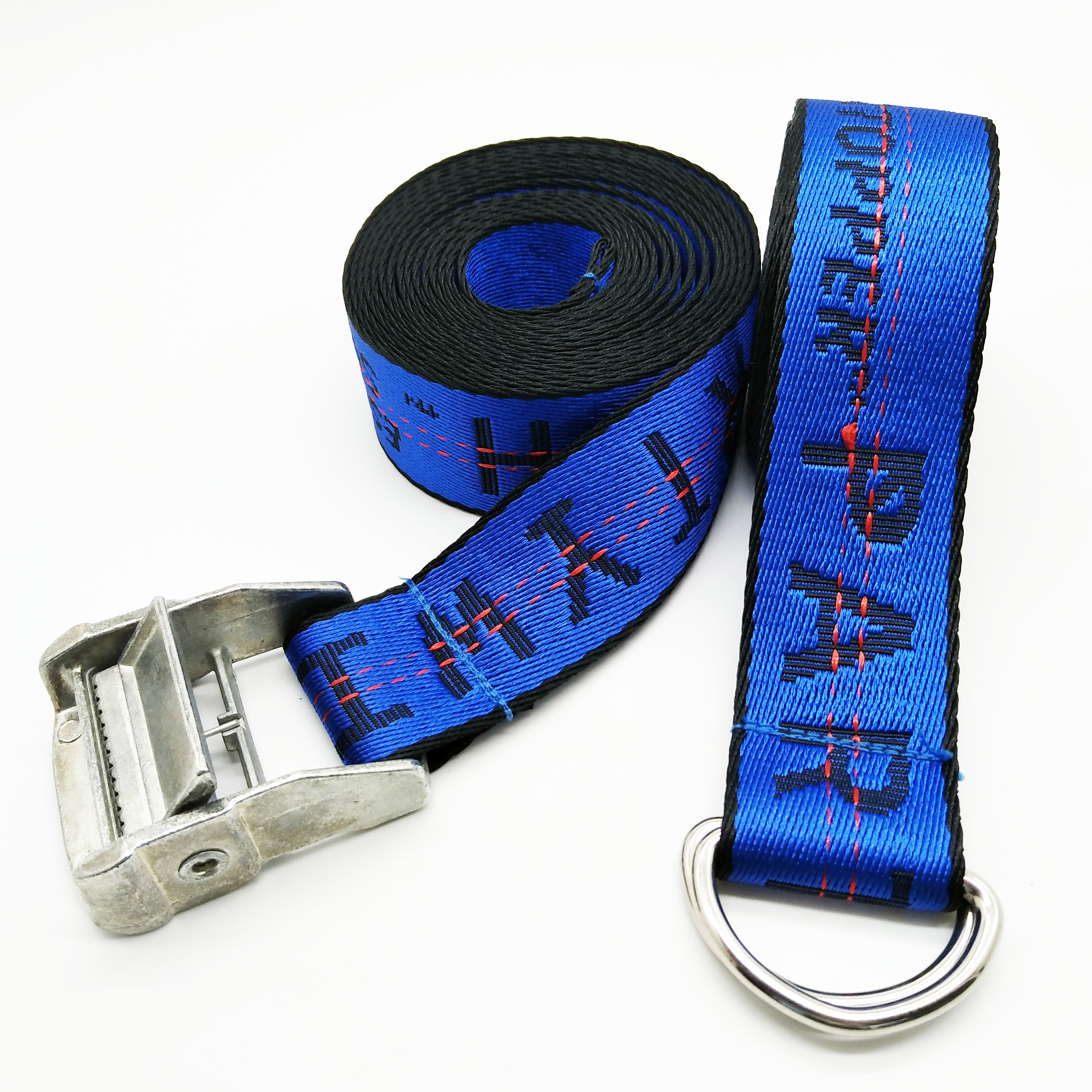 Fashion Nylon Polyester Webbing Custom Logo Metal Buckle Fabric Belts For Christmas Promotion Gifts