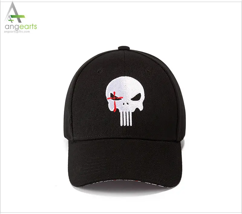 New High Quality Hero US Punisher Skull Logo Embroidery Baseball Cap Snapback Hats Outdoor Casual Sport Cap hats