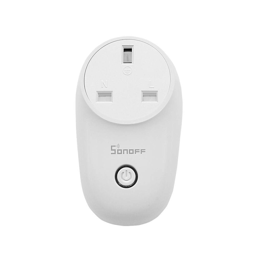 Розетка SONOFF S26 с Wi-Fi и таймером, настенная розетка для умного дома с дистанционным управлением через приложение, работает с Alexa Google