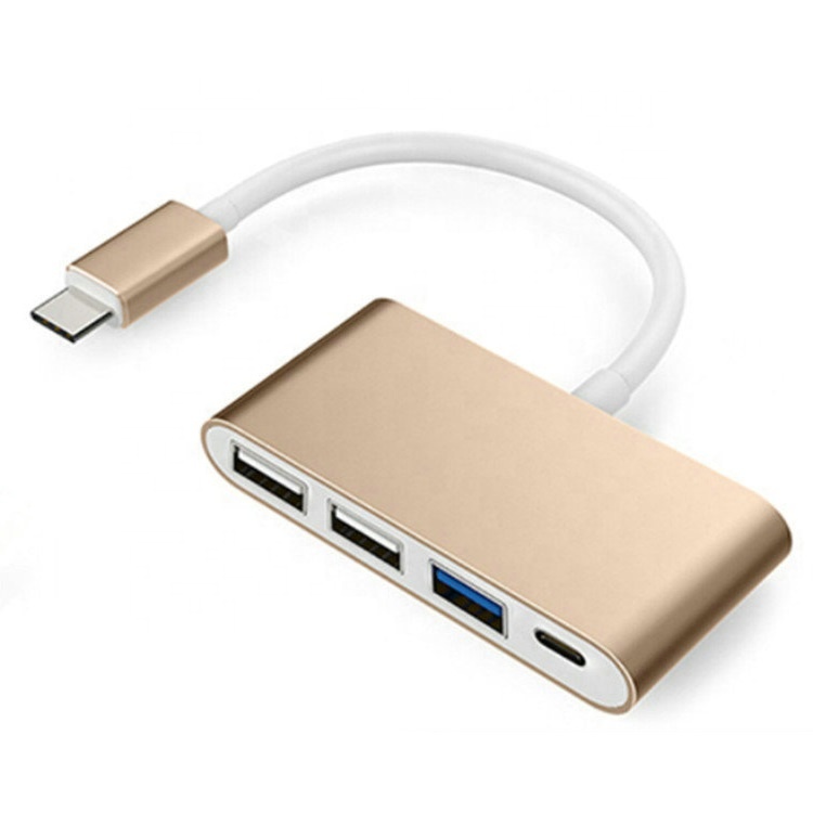 Позолоченный usb кабель с разъемами типа c и usb3.0 HUB адаптер type c 4 несколько портов usb разветвитель