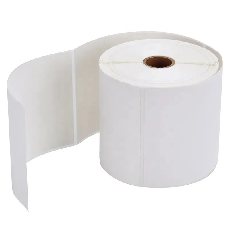 Adhesive Paper Custom Stickers Roll Direct Thermal 4x6 Labels 100x150 Shipping Labels Printer Barcode Labels Roll