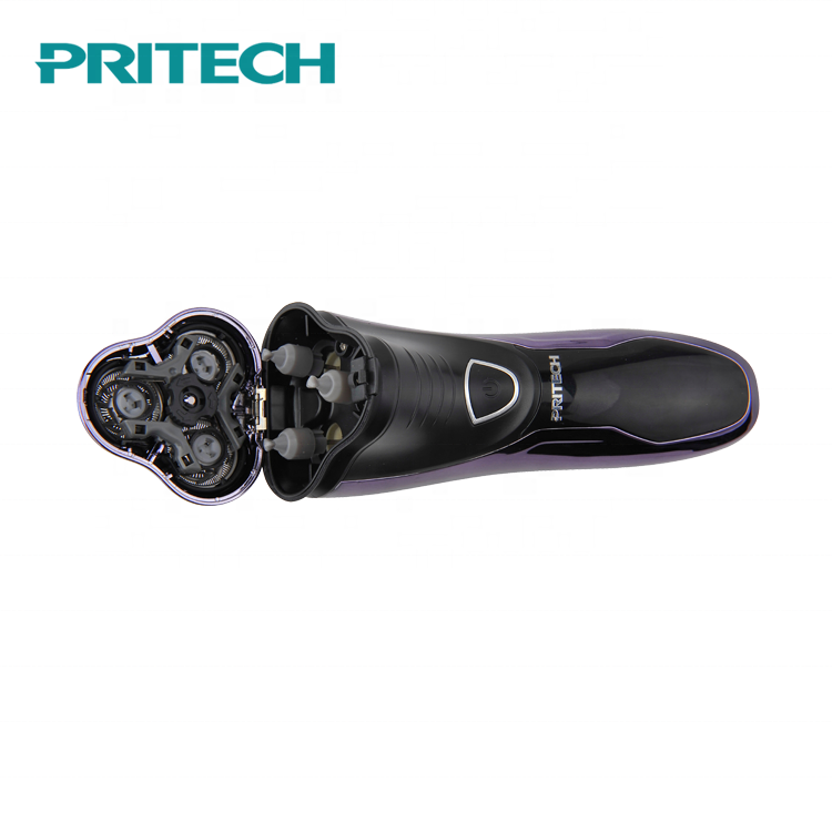 Лидер продаж, перезаряжаемая мужская электробритва PRITECH с тройным лезвием, Выдвижной триммер