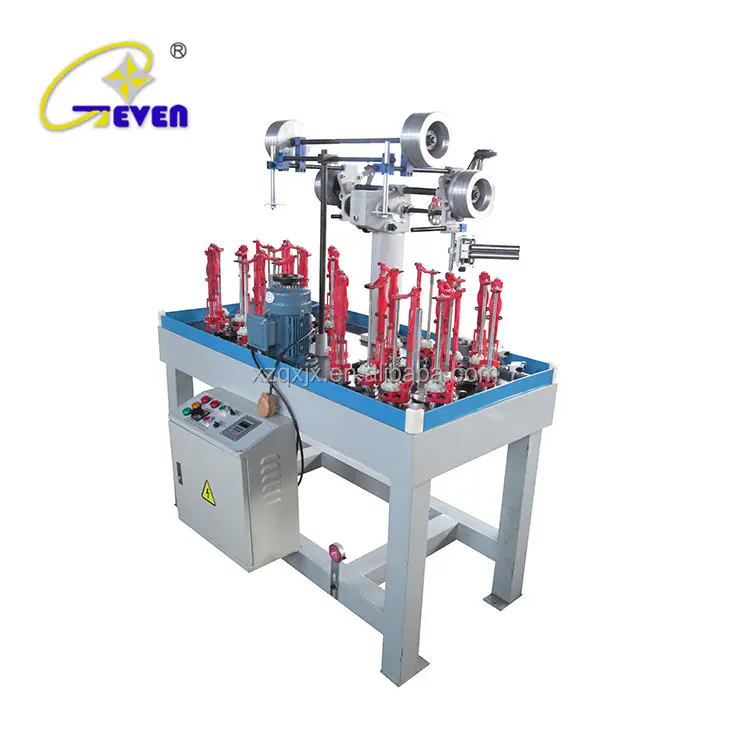 High speed 12 spindles solid rope braiding machine