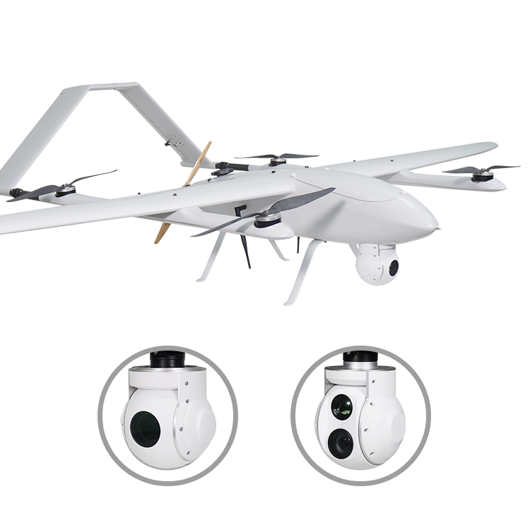 Дрон Foxtech Babyshark260 из композитного материала с длительным сроком службы, с фиксированным крылом VTOL UAV для наблюдения и осмотра
