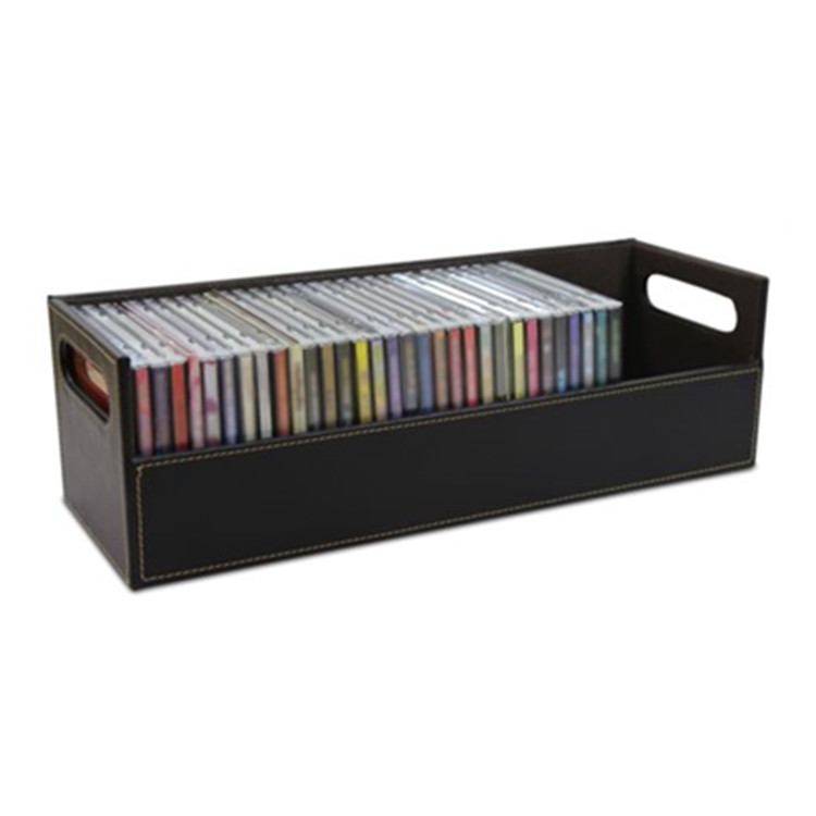 Коробка для хранения CD держатель Штабелируемый Лоток полка dvd-диск чехол пространство Организатор