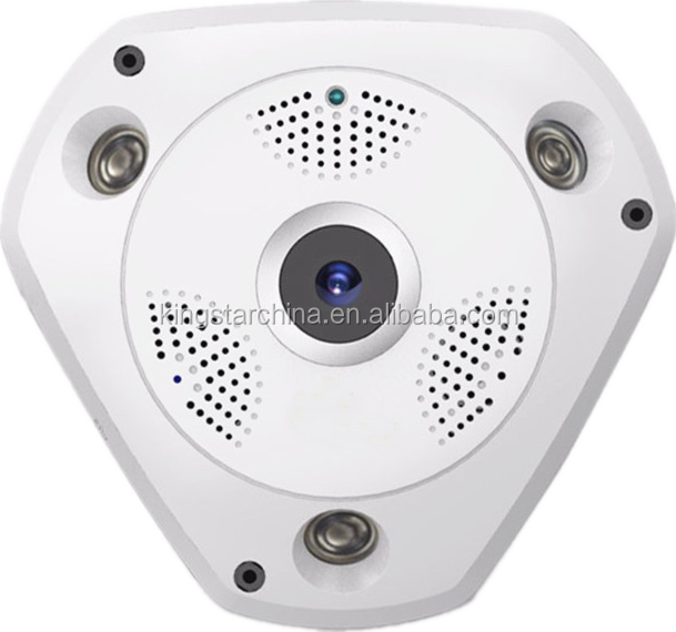 360 панорамная камера рыбий глаз, беспроводная Wi-Fi HD 1080P камера наблюдения с ночным видением, VR IP-камера с дистанционным управлением для помещений