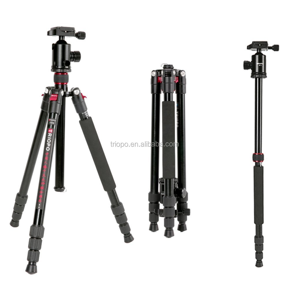 Triopo T258 + D-2 экономичный Штатив для штативов цифровой зеркальной камеры