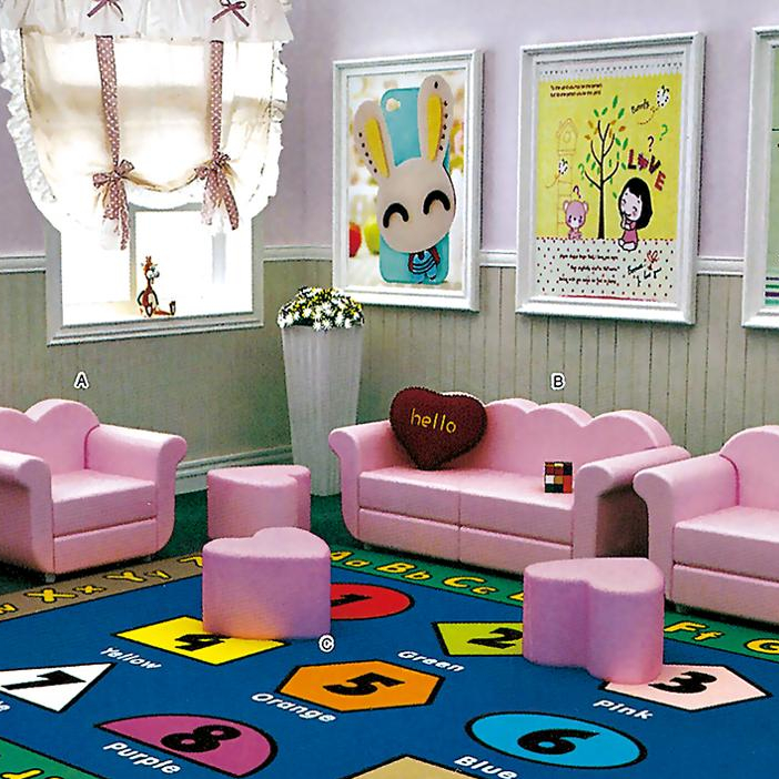 Lovely design pink color home furniture kids living room furniture