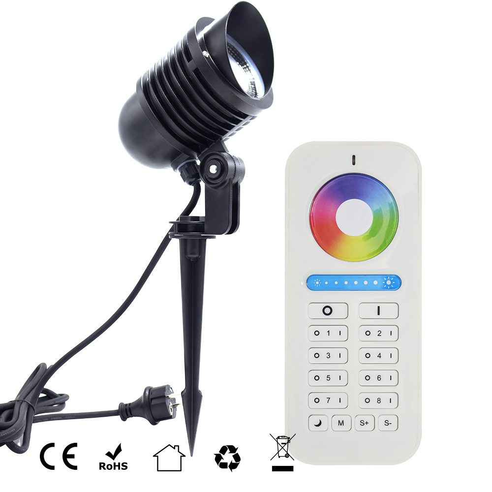Высокое качество IP65 2,4G 9W WW/CW led Спайк свет wifi управление led садовая лампа