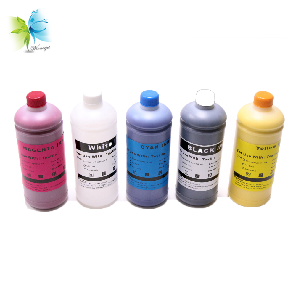 Футболка с принтом DTG tinta impresora белые чернила для Epson F2000 L800 1390 Текстильные пигментные чернила + жидкость для предварительной обработки