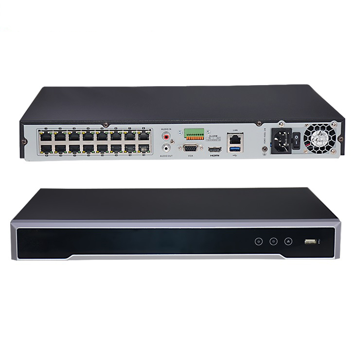 DS-7732NI-K4/16 P Hik nvr 100% оригинал 4K 32ch NVR с 16 POE портом поддержка 4HDD DS-7732NI-K4 с логотипом