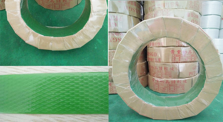 Strapping Tool Recyclable 16 19mm Polyester Polyethylene band Green PET Strap