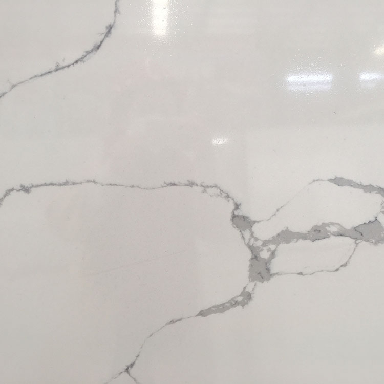 2018 hot style decorative wall tile marble polished white Quartz Slab