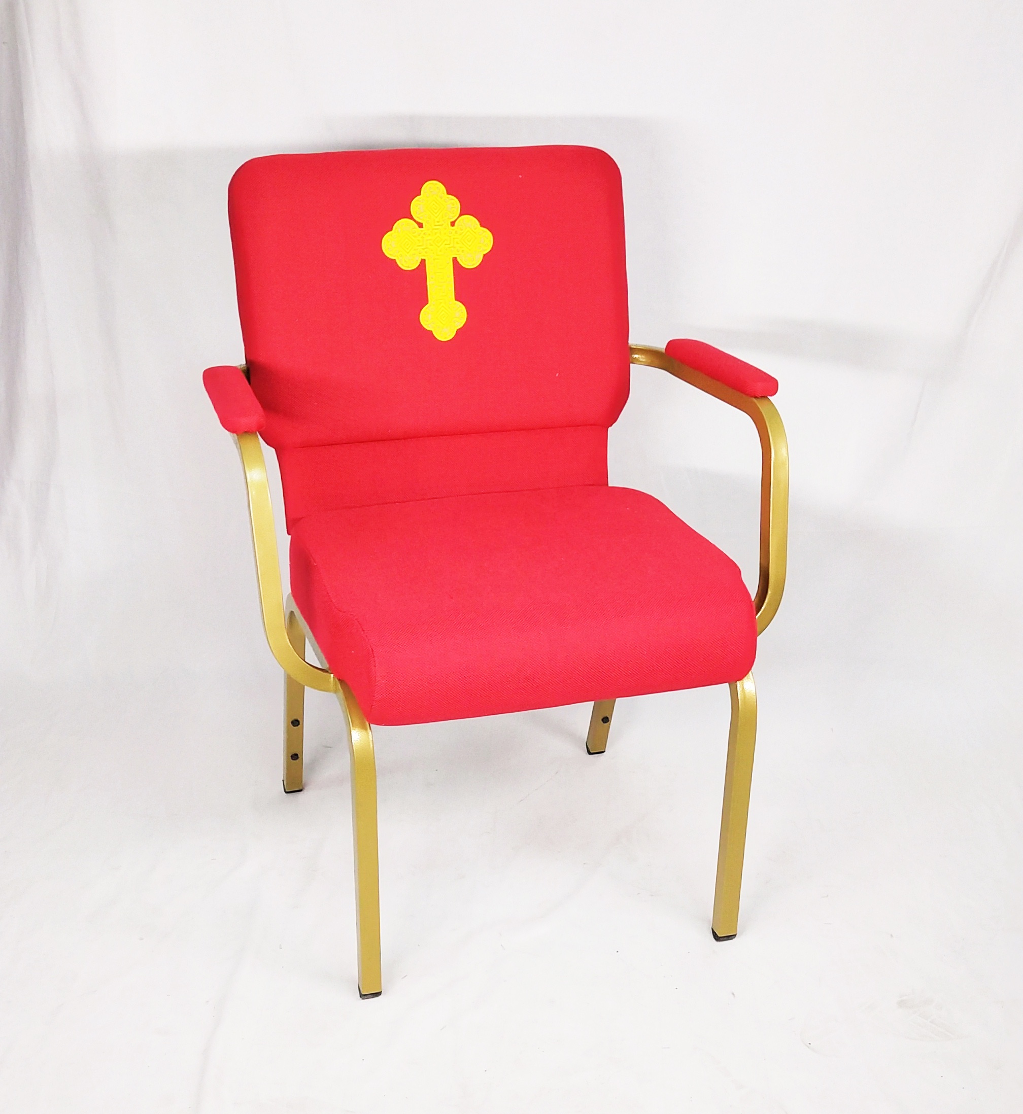 worship purple church chair logo
