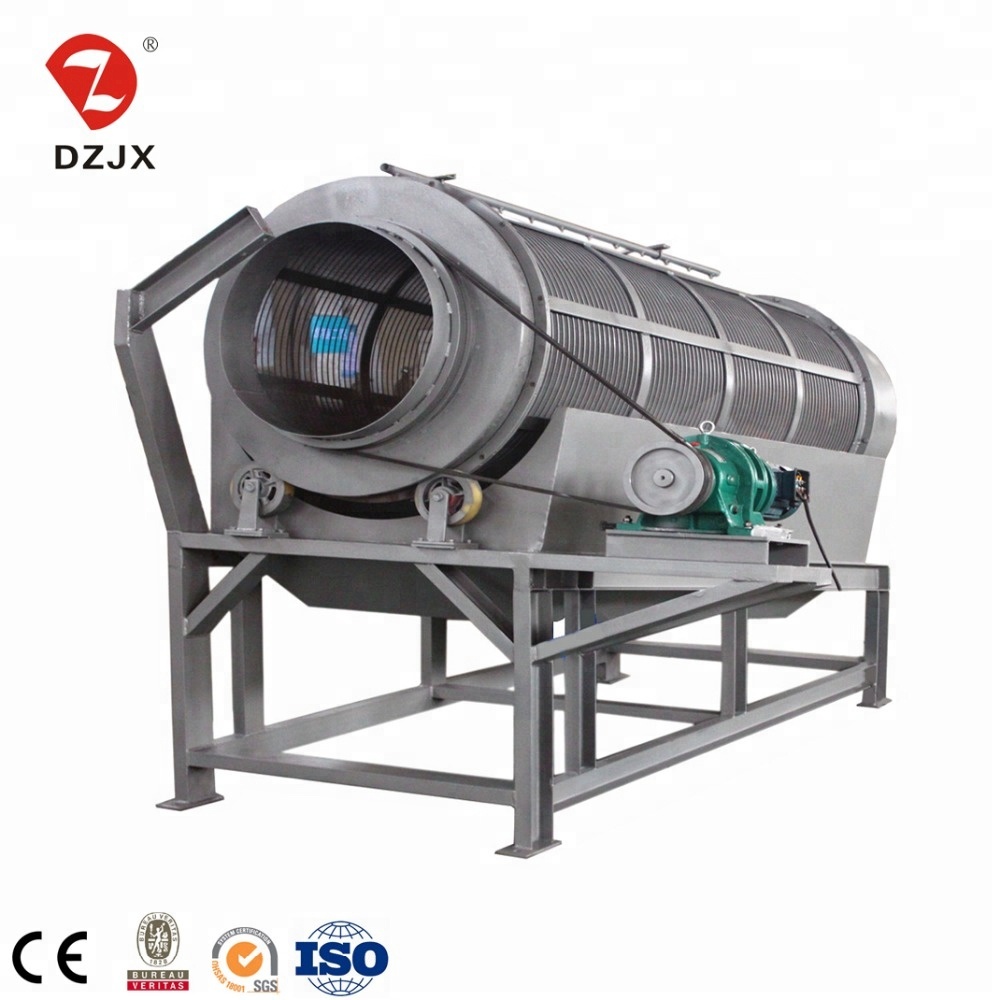 Small Size Rotary Bsf Larvae Medical Trommel Vibrating Sieve Drum Screen Machine 10 Ton/Hour