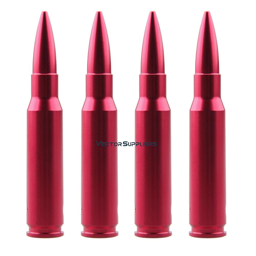 7,62x51 мм. 308 Winchester Precision Dry Fires оснастки колпачки для безопасности Обучение Оснастки колпачок пустышки раундов алюминий (4 Упак.) ж/слинг
