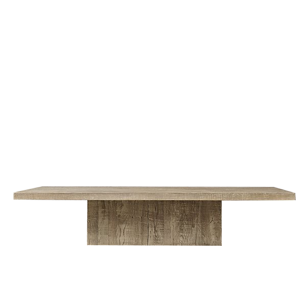 Квадратный журнальный столик plinth из русского дуба во французском стиле