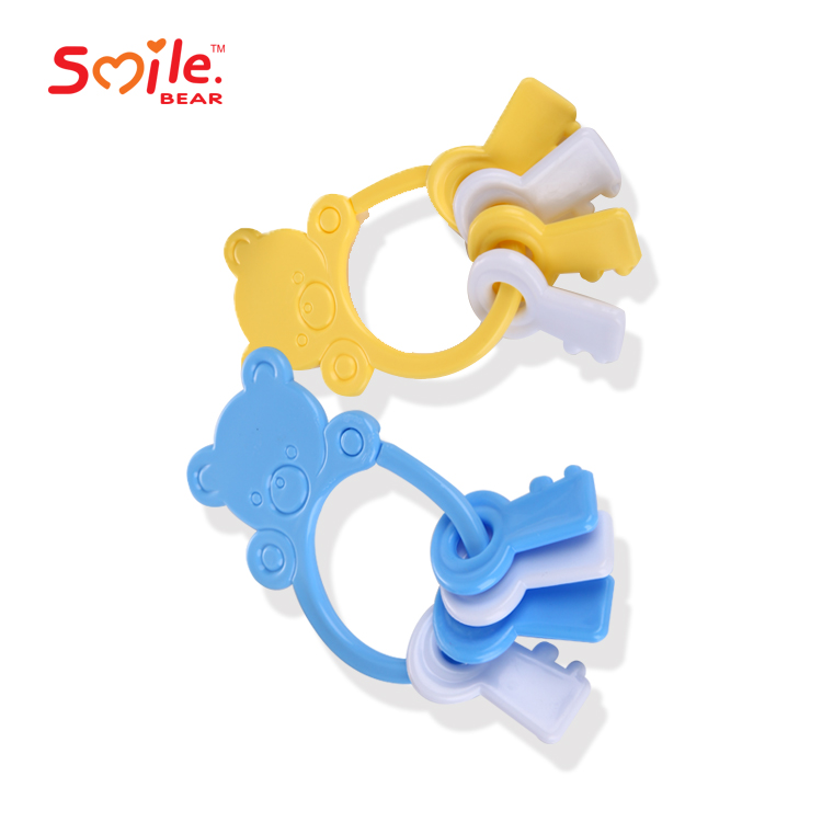 Детская погремушка Smile Bear из полипропилена, не содержит Бисфенол А, по низкой цене