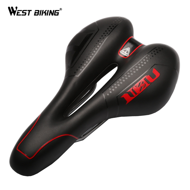 WEST BIKING Bicycle Saddle Skidproof Seat Silica Gel Cushion Breathable Sillin Bicicleta Road Soft Mountain Cycling Bike Saddle