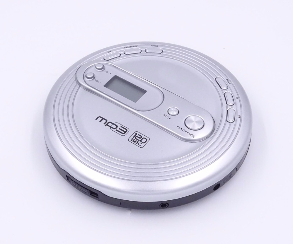Персональный CD Discman CD/mp3-плеер с большим дисплеем и дополнительным FM-радио
