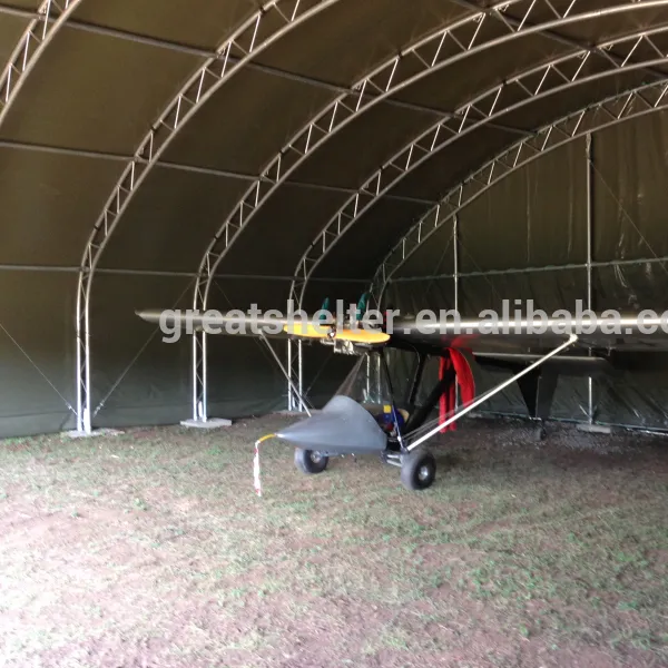 prefabricated steel structure steel hangar aircraft tent