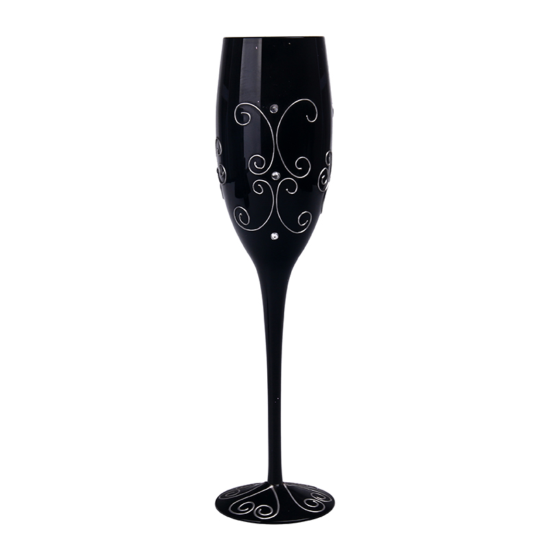 Ручная Роспись Бокал Wineware, Home Decor, Tablewear, подарок, Anniversiry подарок 7.5 Унц. HWF8017