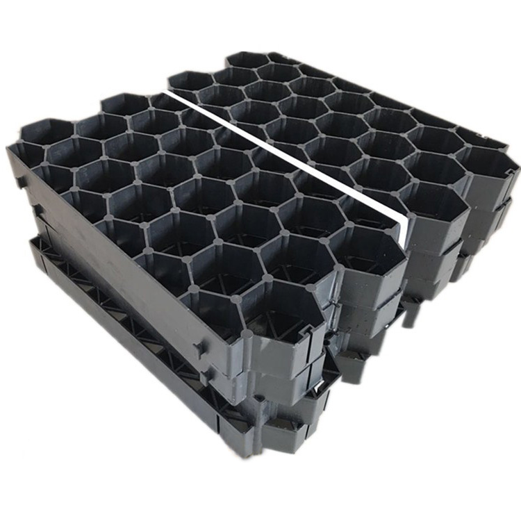 Factory High quality plastic lighting honeycomb gravel driveway grass paver grid