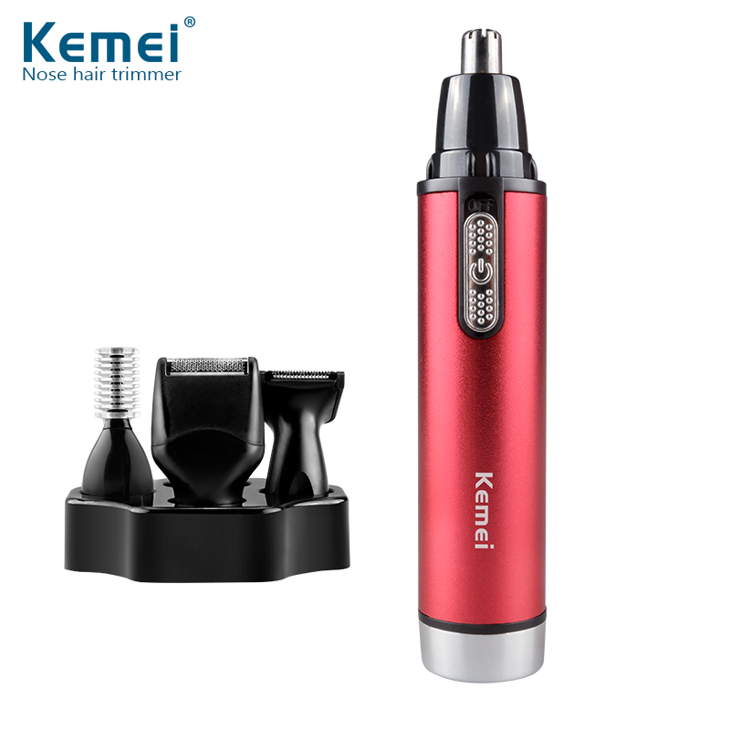 Kemei luhao KM-6620 Nose Hair Trimmer 4 в 1 Многофункциональный триммер для носа, оптовая продажа