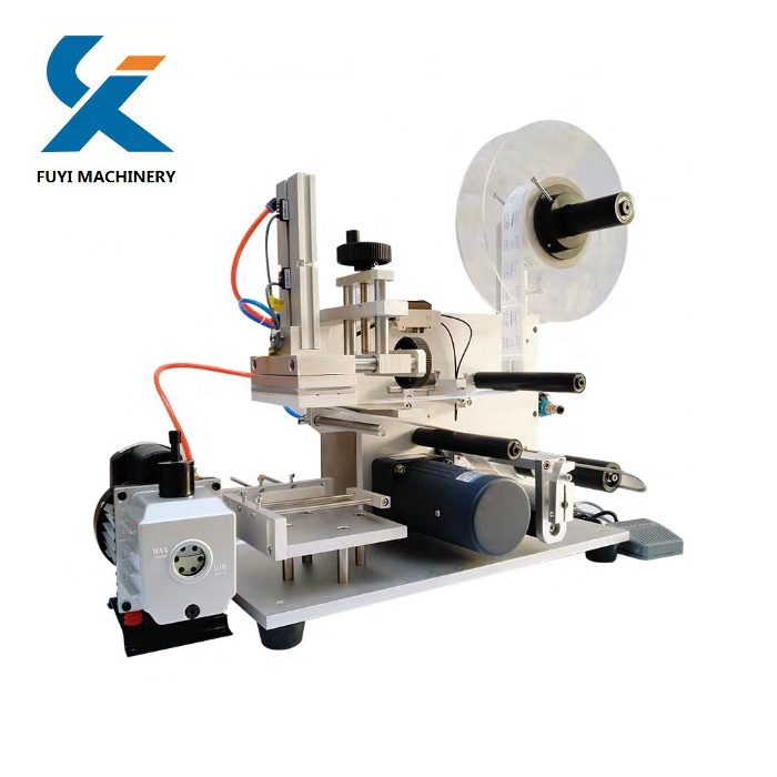 Industrial high speed double side plastic square flat bottle adhesive sticker labeling printing machine
