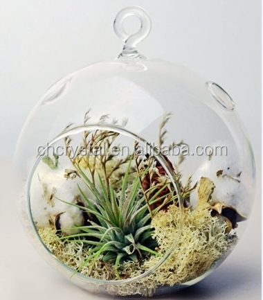MH-12739 glass bubble hanging globe glass bauble air terrarium
