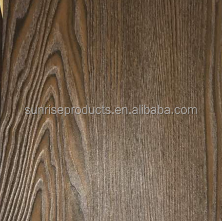 synchronized embossing wood grain melamine faced MDF