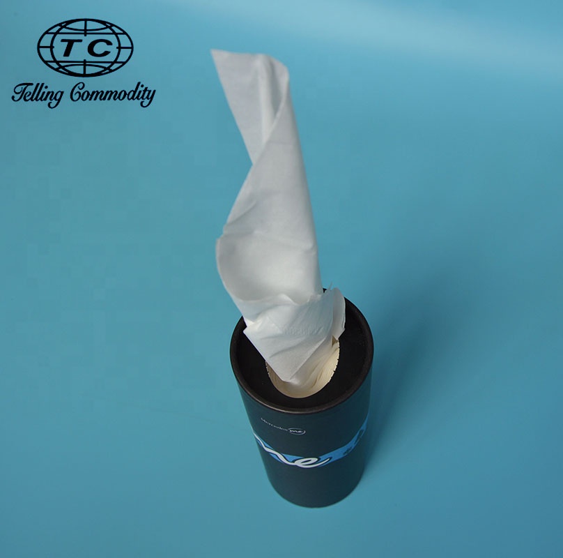 Recycling Custom Box Cylinder Tube Facial Car Tissue Paper