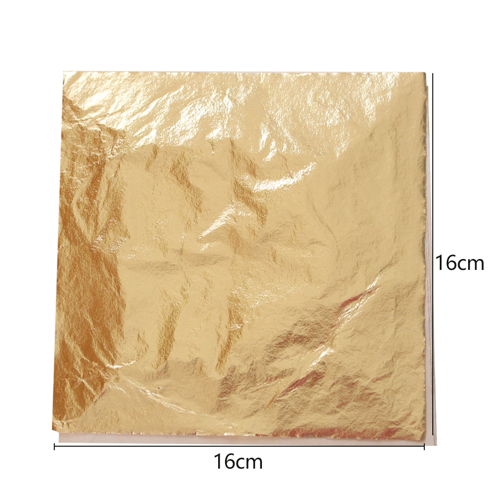 16 X 16 cm 100 Sheets Col 2.0 Home Decoration Furniture Art Crafts Copper Foil Paper Imitation Gilding Gold Leaf Foil Sheets