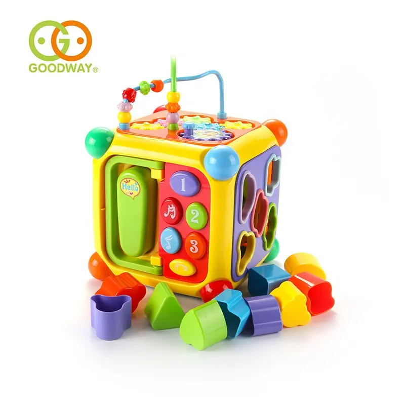 multi learning educational toy 6 sides musical kids activity cube game