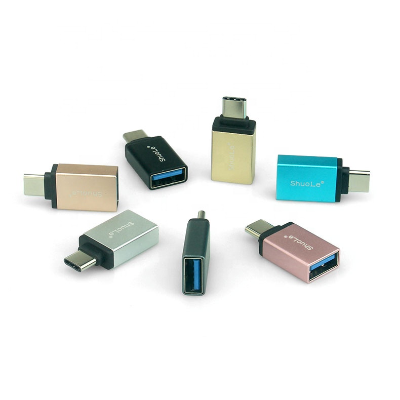 USB OTG адаптер USB 3,1 Тип C папа к USB 3,0 A мама конвертер адаптер