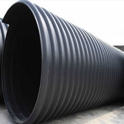 SN16 hdpe стальной пояс усиленный гофрированная труба для канализации