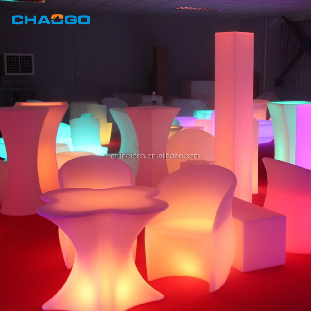 Уличный портативный 3d rgb меняющий цвет светодиодный барный стол барный стул светодиодная подсветка наборы мебели для бара