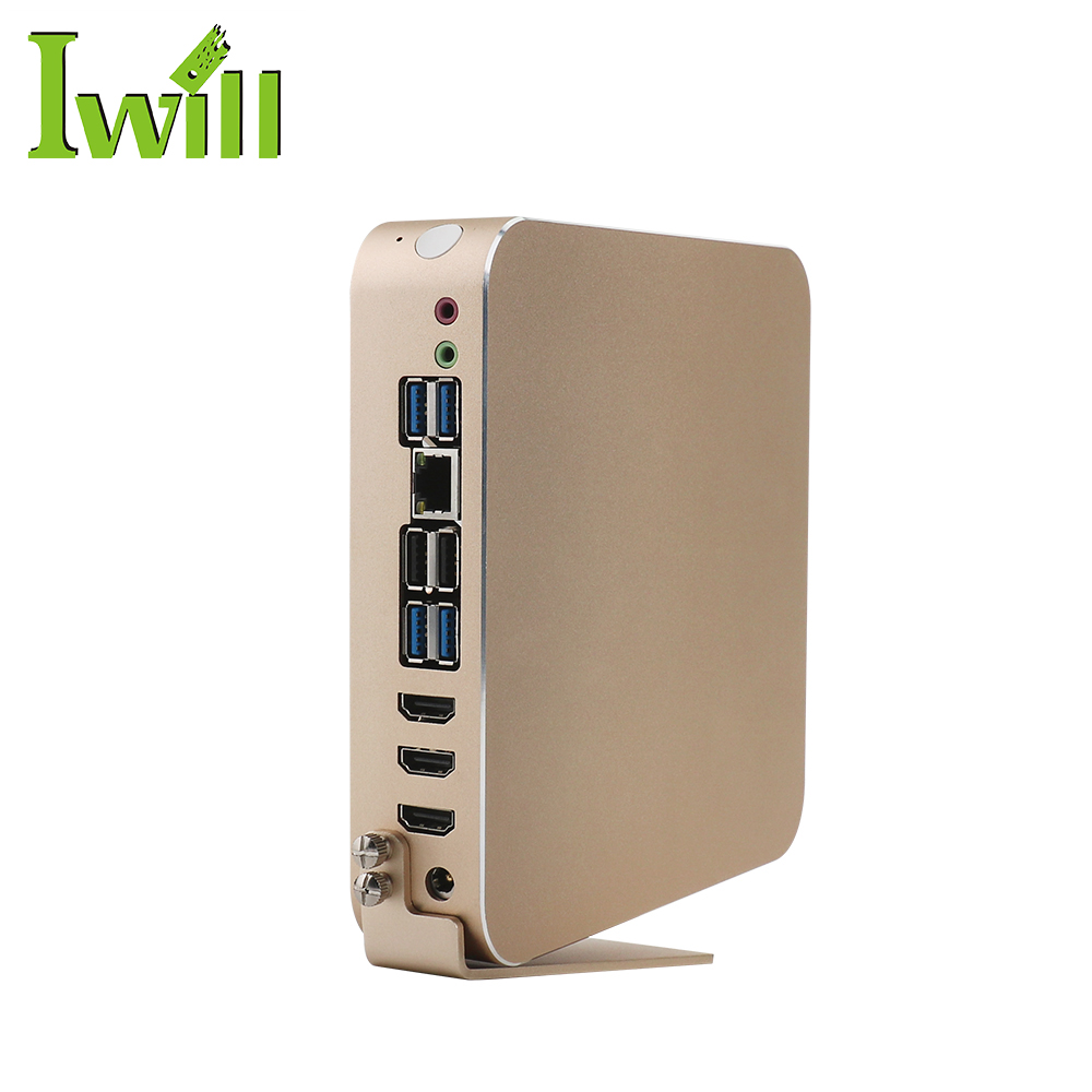 Мини HTPC Настольный ПК M6 i7 6700 CPU H110 ITX материнская плата модный HTPC домашний кинотеатр