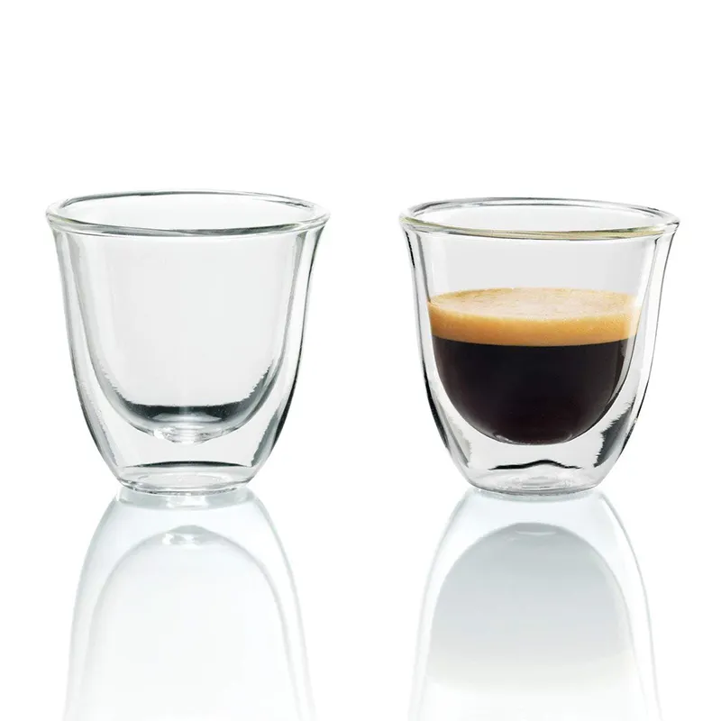 Mini Double Wall Glass Espresso Cup Double Layer Coffee Cup