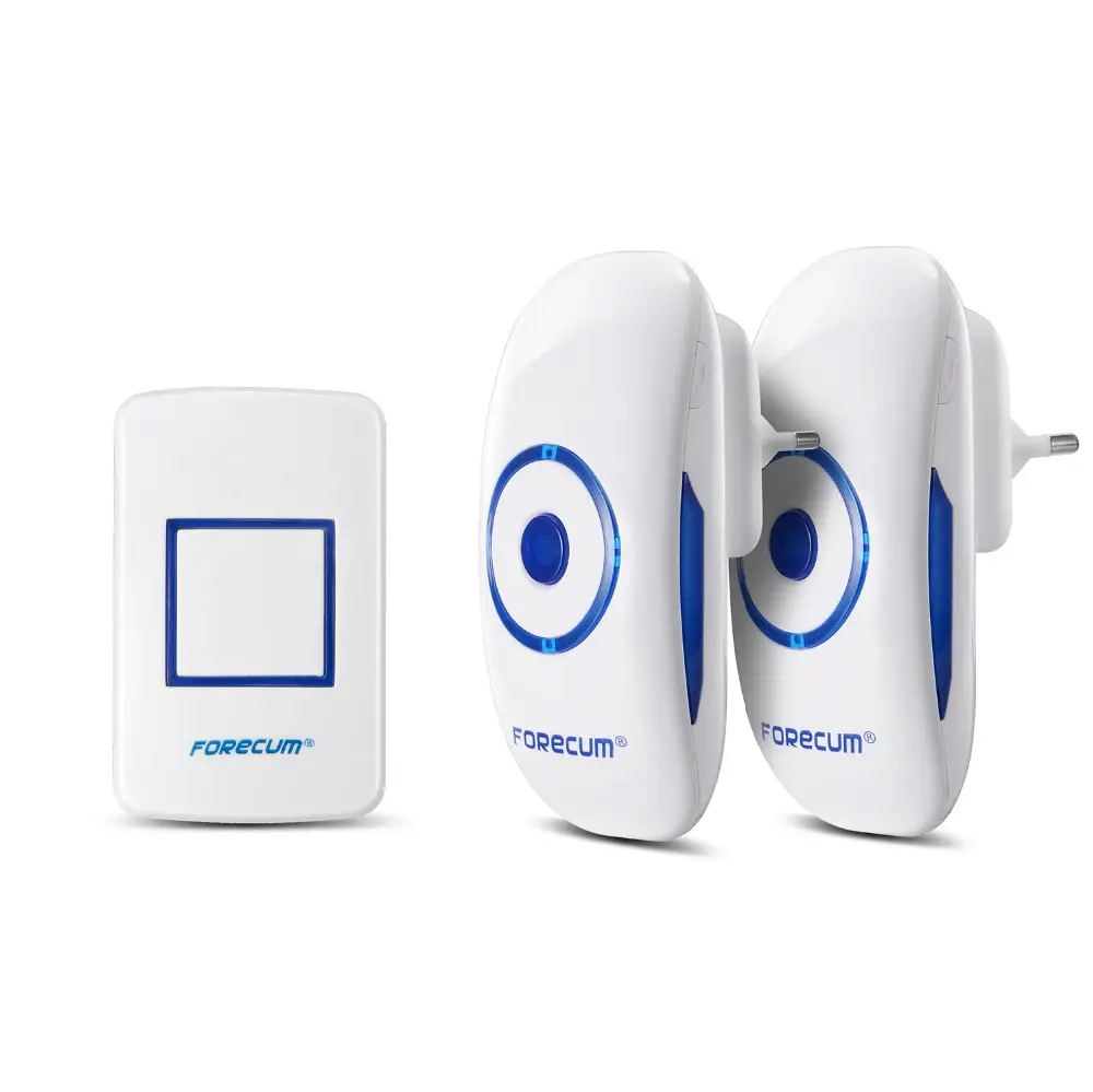 FORECUM brand 300m Wireless digital door chime 36 melody AC/DC wireless door bell Waterproof IP 54 Wireless doorbell