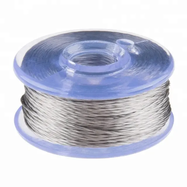 High Temperature Resistance 316l 100% Pure Stainless Steel Filament Conductive Yarn Metal Fiber Thread