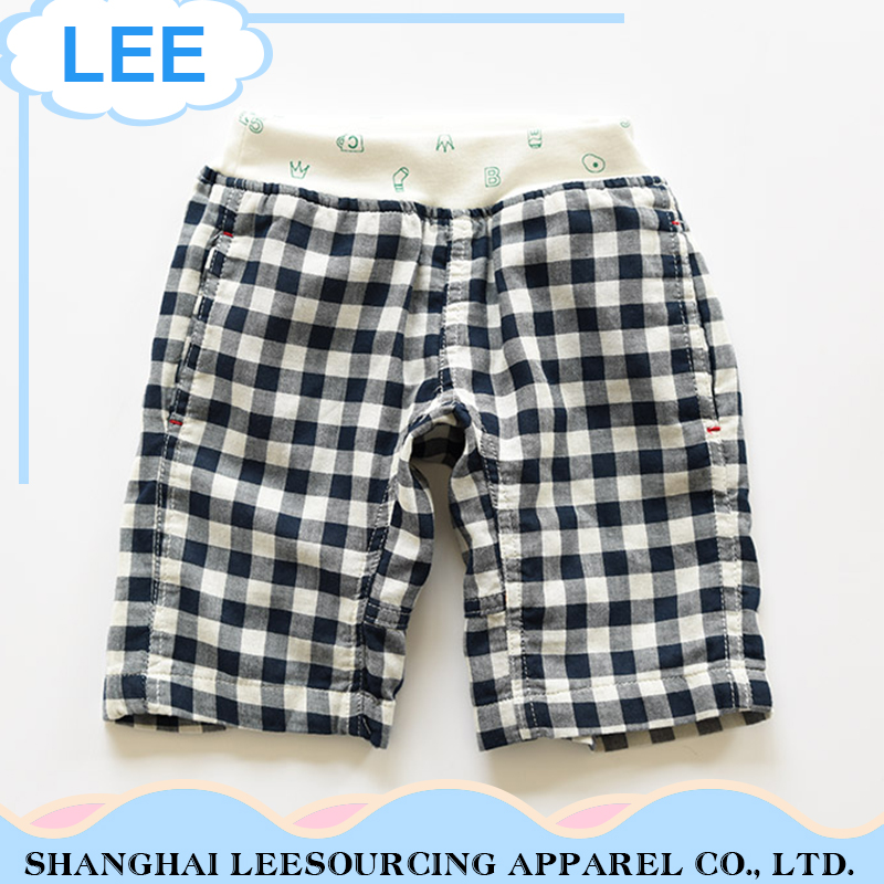 Оптовые Дети Детские Мальчики Plaid Короткие штаны