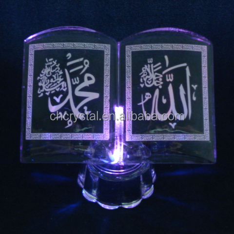MH-P002 crystal islamic quran gift islamic muslim crystal quran book