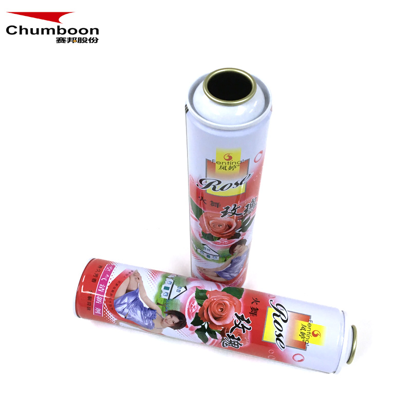 Empty aerosol tin can for 300ml air freshener with OEM printing