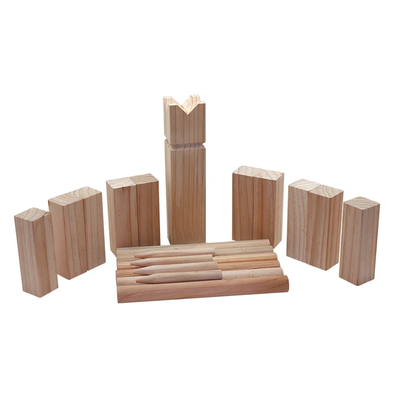 2019 Высококачественная деревянная игра kubb на газоне для всей семьи